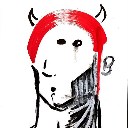 NO DISPONIBLE Lapicera negra sobre papel blanco A5